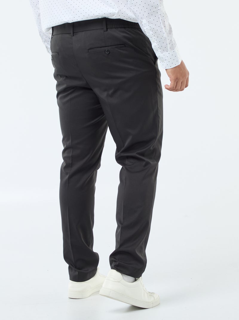 Slim fit kostuumbroek zwart - Kiabi