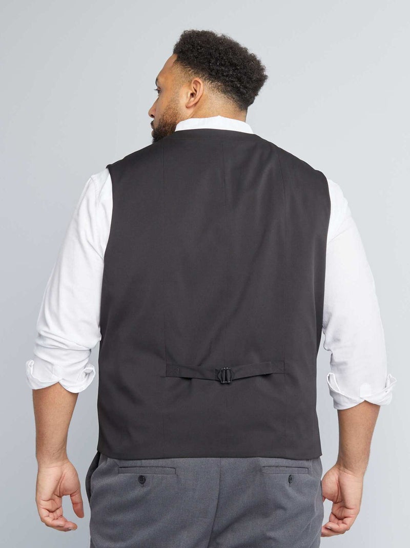 Slim-fit kostuumvest zwart - Kiabi