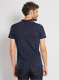 Slim-fit polo met klein motief - Kiabi