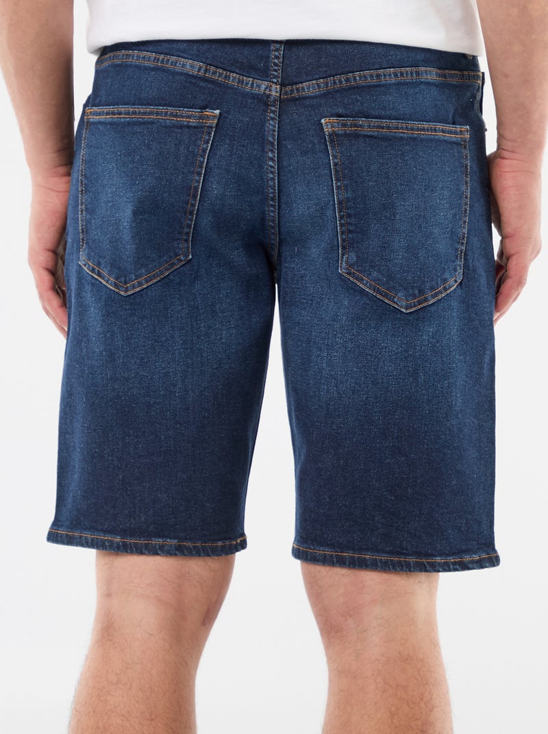Slim fit spijkerbermuda Blauw - Kiabi