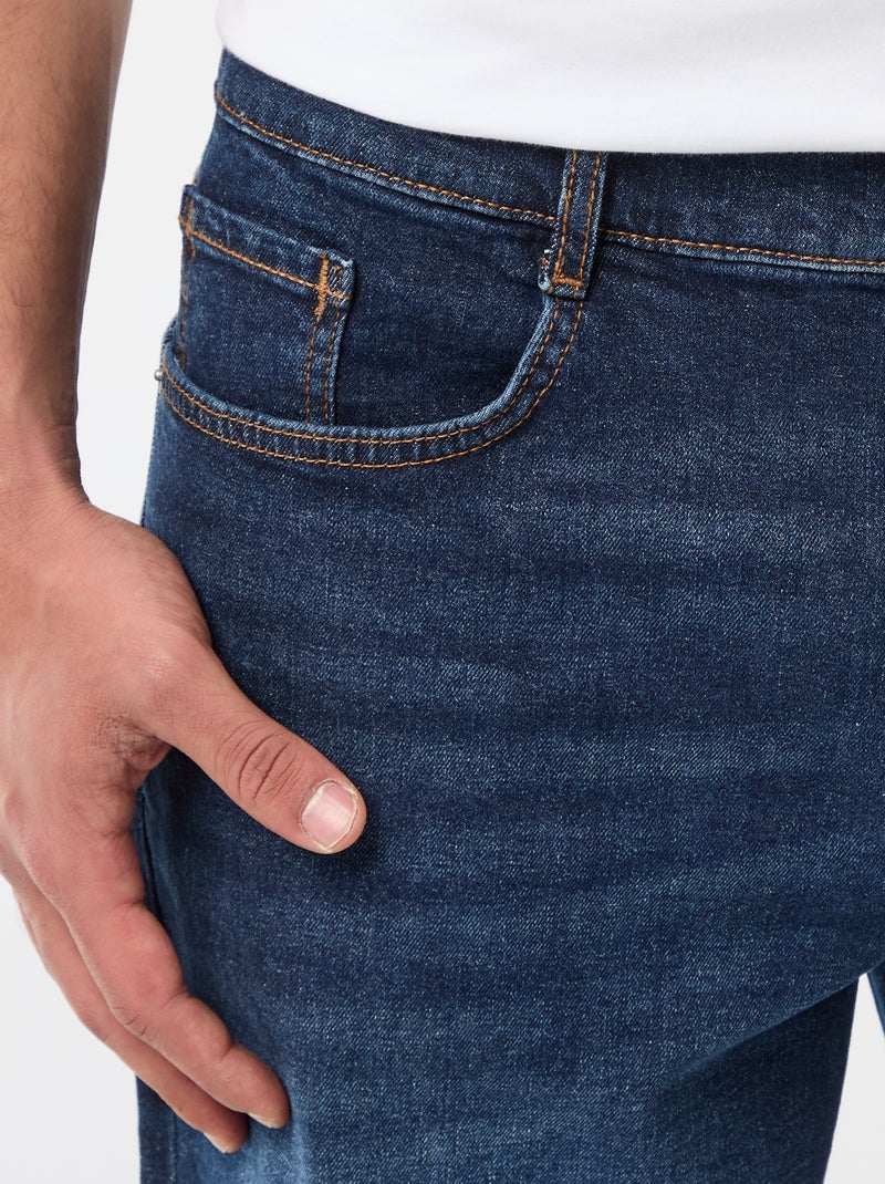 Slim fit spijkerbermuda Blauw - Kiabi
