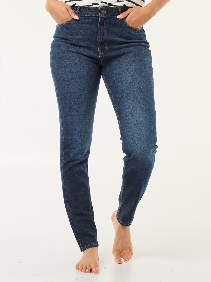 Slim-fit spijkerbroek - 30L BLAUW - Kiabi