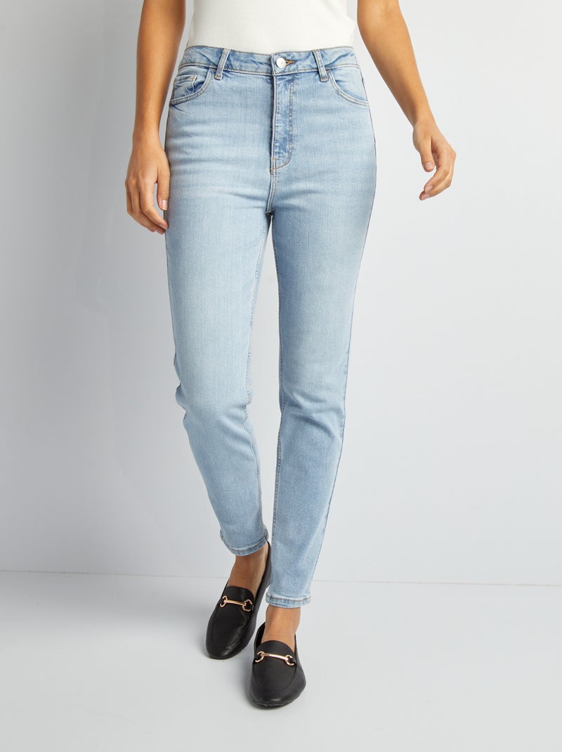 Slim-fit spijkerbroek - 30L BLAUW - Kiabi