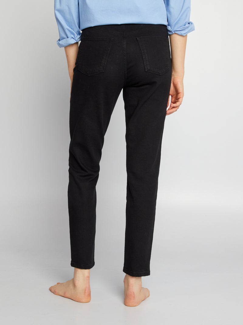 Slim-fit spijkerbroek - 30L ZWART - Kiabi