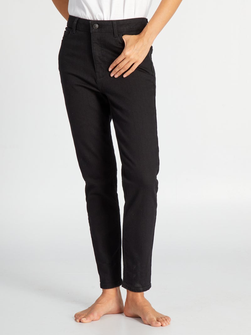 Slim-fit spijkerbroek - L34 ZWART - Kiabi