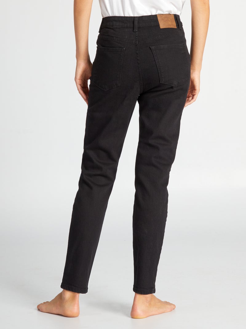 Slim-fit spijkerbroek - L34 ZWART - Kiabi