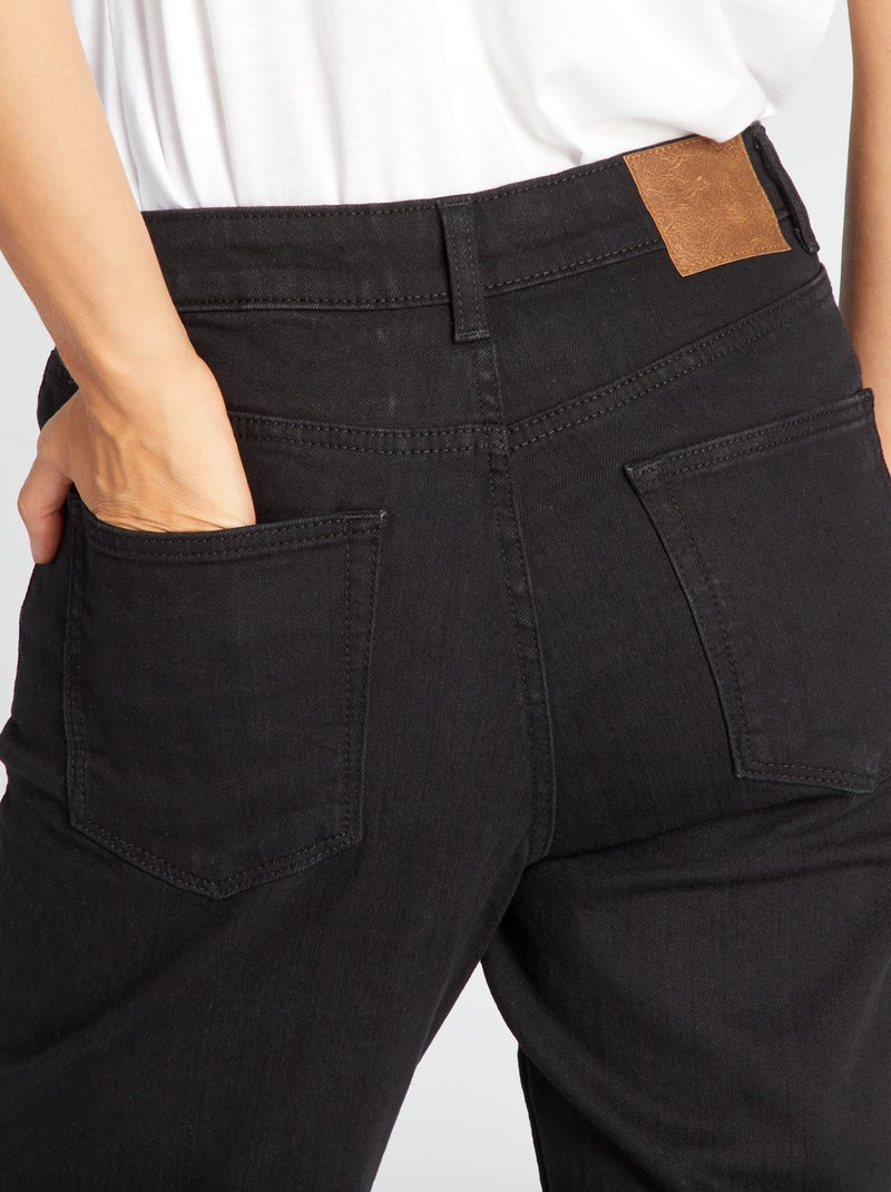 Slim-fit spijkerbroek - L34 ZWART - Kiabi