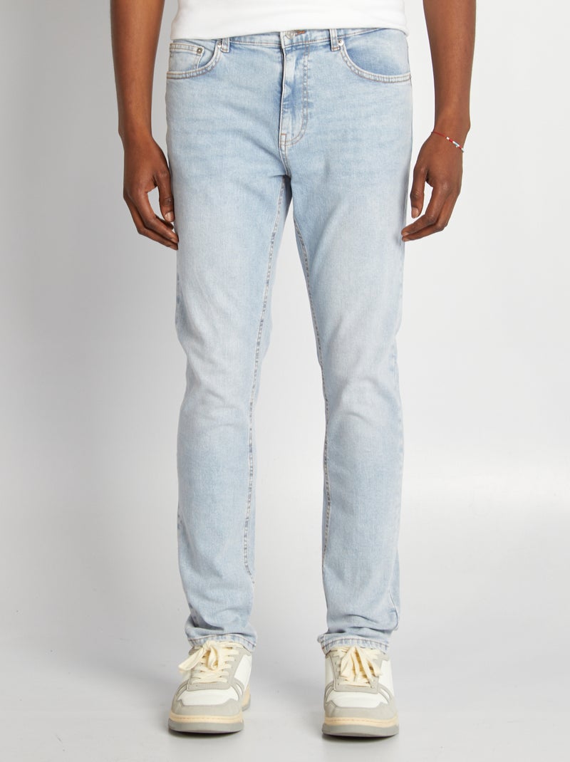 Slim-fit spijkerbroek met vijf zakken BLAUW - Kiabi
