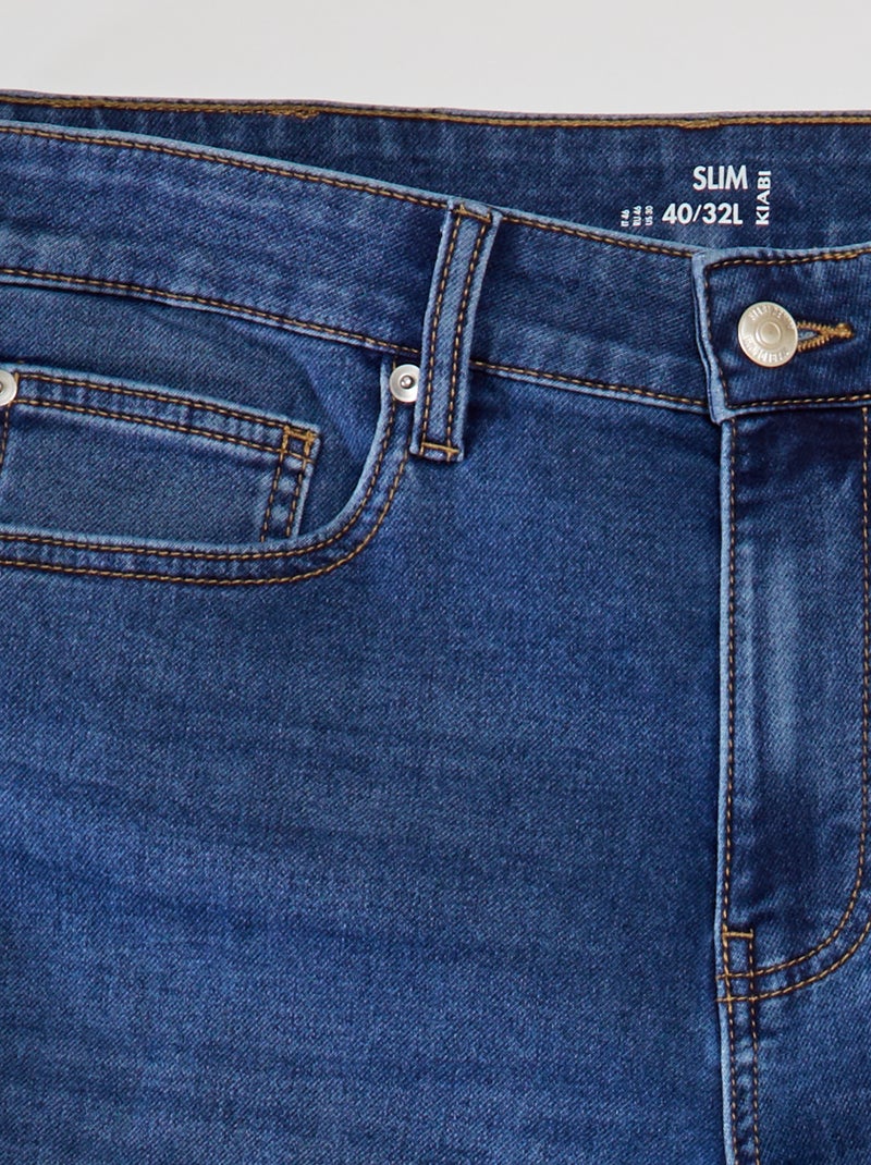 Slim-fit stretchjeans - L32 BLAUW - Kiabi