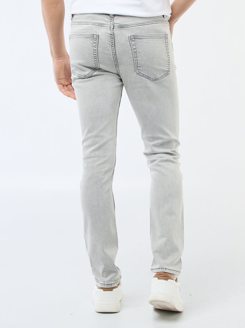 Slim-fit stretchjeans - L32 Grijs - Kiabi
