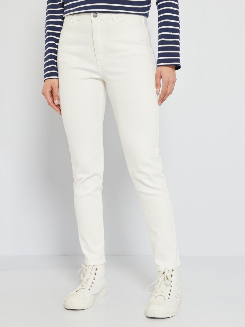 Slim-fit stretchjeans - L32 WIT - Kiabi