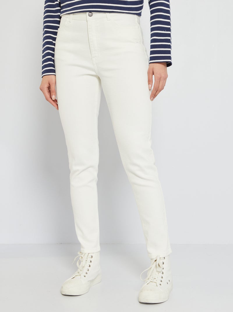 Slim-fit stretchjeans - L32 WIT - Kiabi