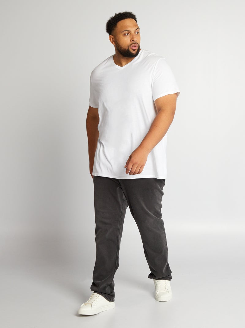 Slim-fit stretchjeans GRIJS - Kiabi