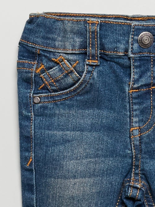 Slim-fit stretchjeans met verstelbare taille - Kiabi