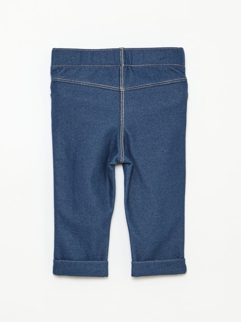 Slim treggingbroek Blauw - Kiabi
