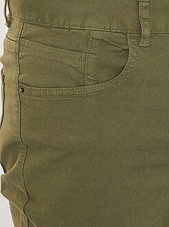 Slimfit 5-pocket broek van twill - Kiabi