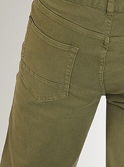 Slimfit 5-pocket broek van twill - Kiabi