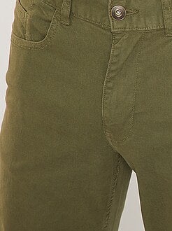 Slimfit 5-pocket broek van twill - Kiabi