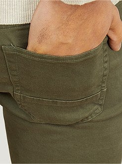 Slimfit 5-pocket broek van twill - Kiabi