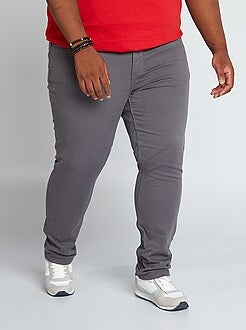 Herenmode grote maten - Slimfit broek - Kiabi
