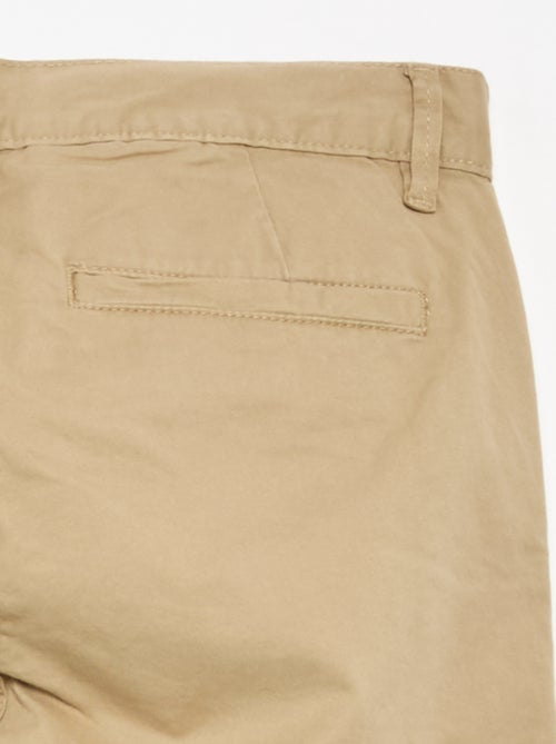 Slimfit chinobroek van 100% katoen L36 1,90+ - Kiabi