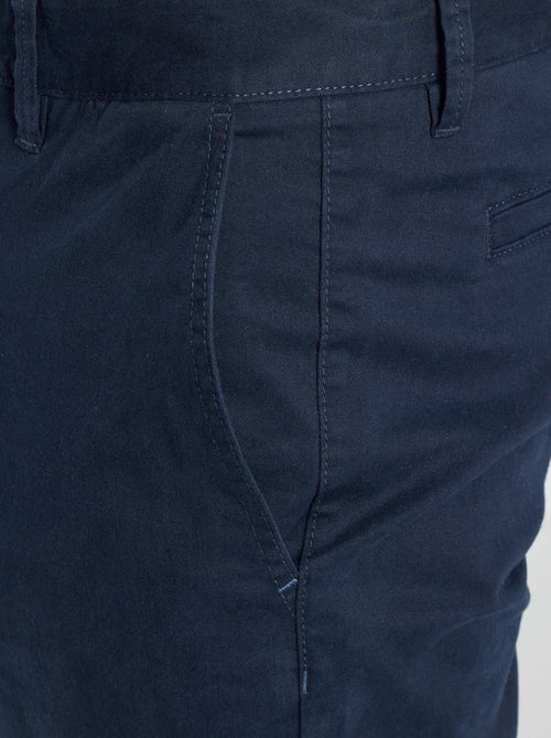 Slimfit chinobroek van 100% katoen L36 1,90+ - Kiabi