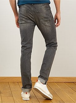 Heren TALL (> 190cm) - Slimfit jeans, lengtemaat 36, 1,95 m+ - Kiabi