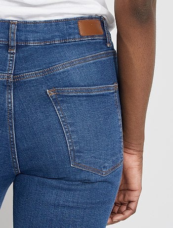 Slimfit jeans met superhoge taille - Lengte US30 - Kiabi