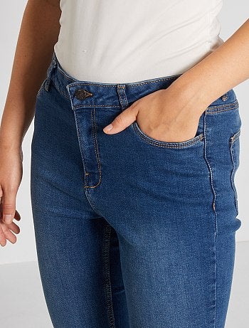 Slimfit jeans met superhoge taille - Lengte US30 - Kiabi