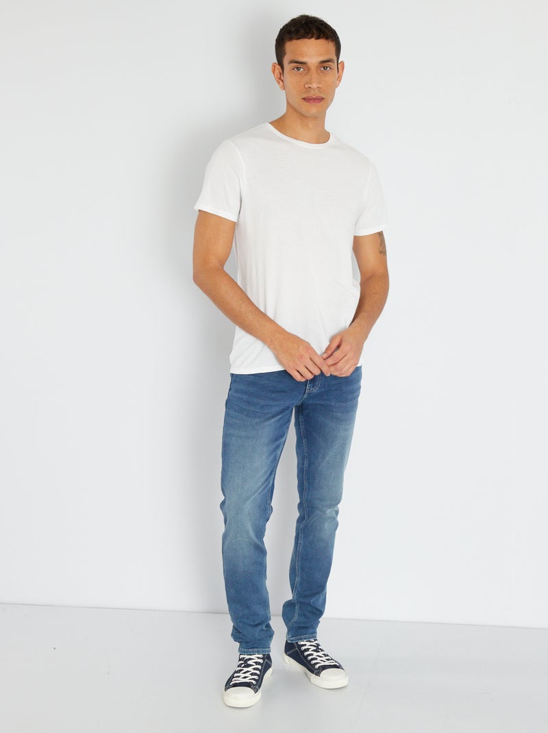 Slimfit stretch jeans BLAUW - Kiabi