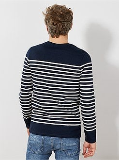 Slimfit T-shirt in matrozenstijl - Kiabi