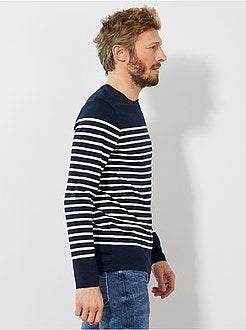 Slimfit T-shirt in matrozenstijl - Kiabi