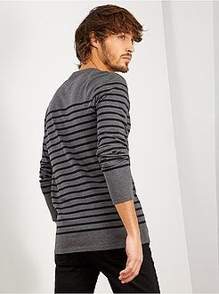 Slimfit T-shirt in matrozenstijl - Kiabi