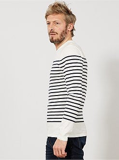 Slimfit T-shirt in matrozenstijl - Kiabi