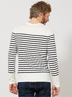 Slimfit T-shirt in matrozenstijl - Kiabi