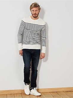 Slimfit T-shirt in matrozenstijl - Kiabi