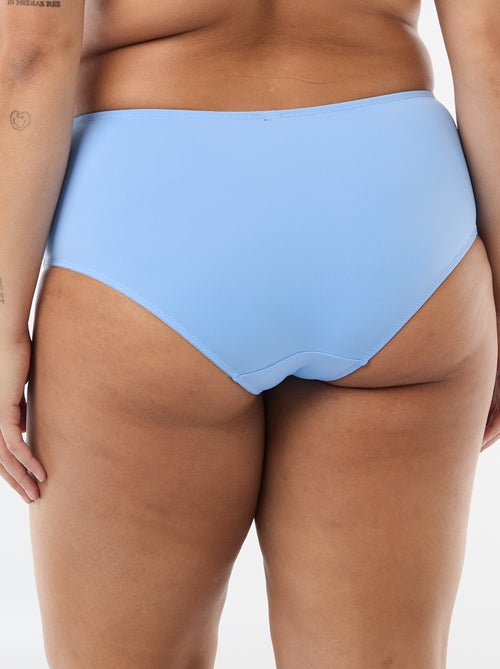 Slip met hoge taille en kant - Kiabi