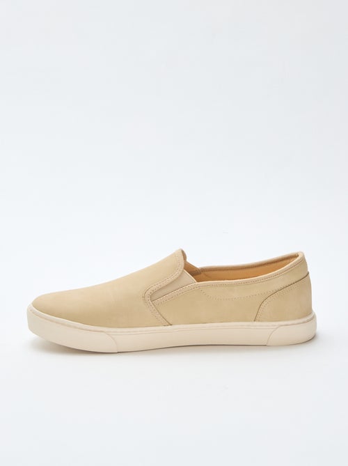 Slip-on sneakers in suedine - Kiabi