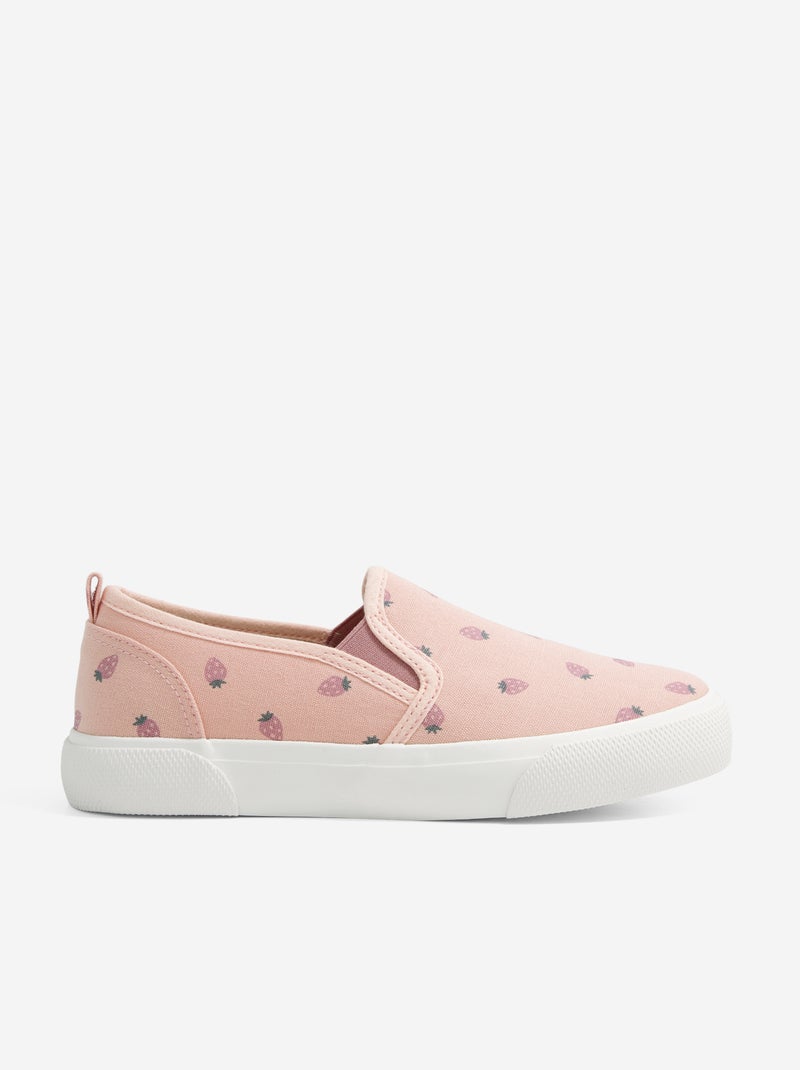 Slip-on sneakers met motief Rose - Kiabi