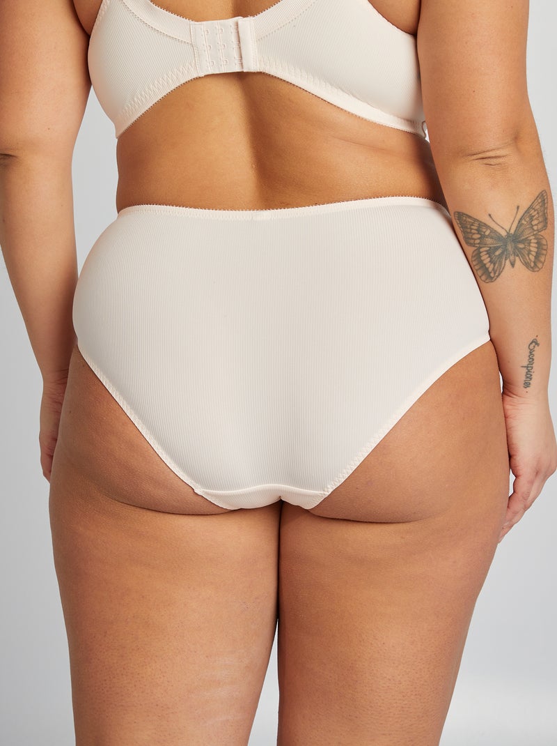 Slip van geribde microvezel ROSE - Kiabi