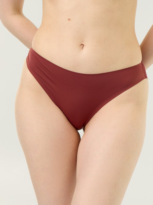 Slip van microvezel en kant - Kiabi