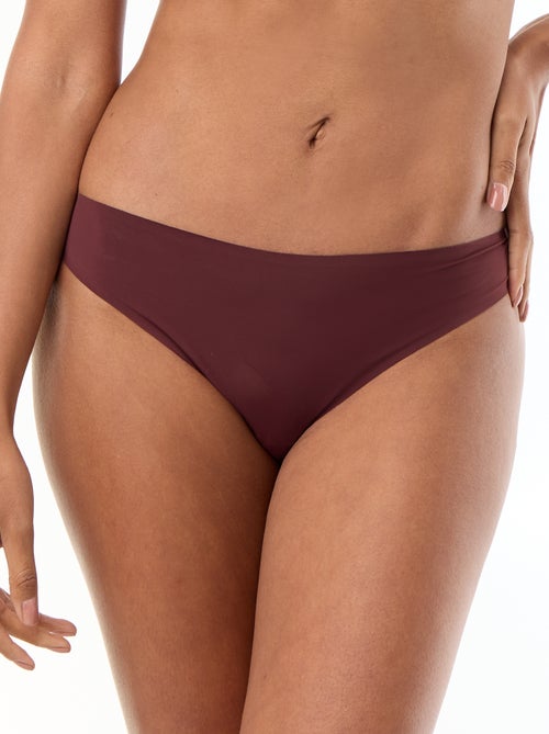Slip van microvezel en kant - Kiabi