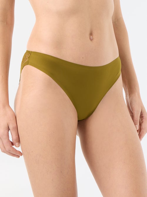 Slip van microvezel en kant - Kiabi