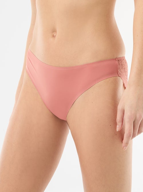 Slip van microvezel en kant - Kiabi