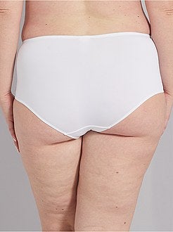 Slipje met een hoge taille met kant - Kiabi