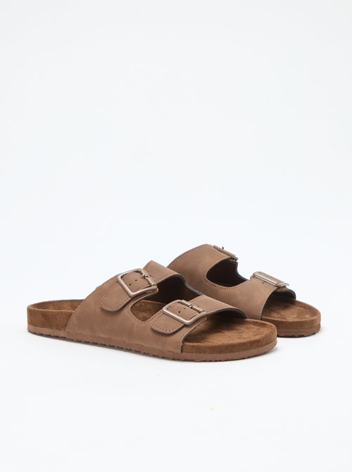 Slippers met dubbele bandjes - Kiabi