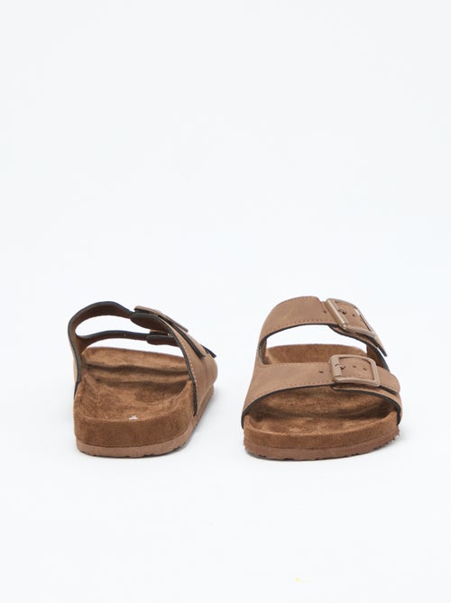 Slippers met dubbele bandjes - Kiabi