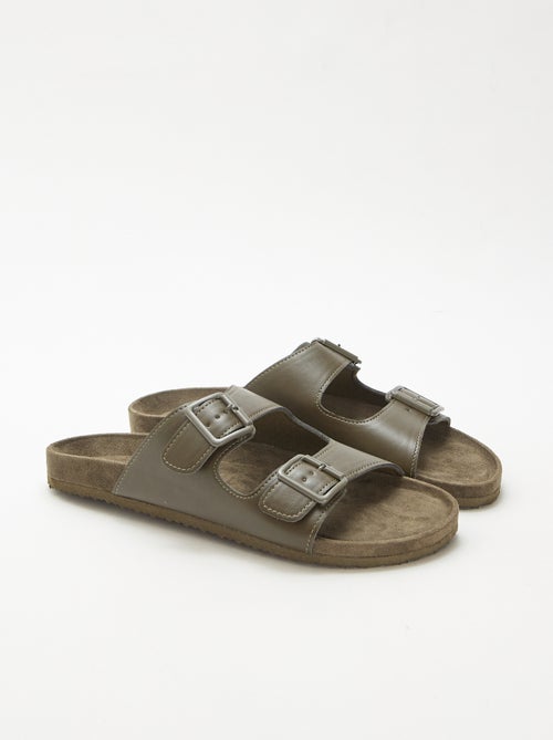 Slippers met dubbele bandjes - Kiabi