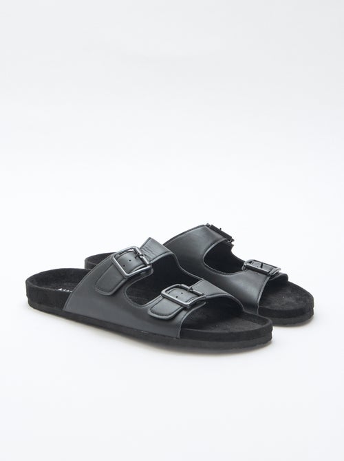 Slippers met dubbele bandjes - Kiabi