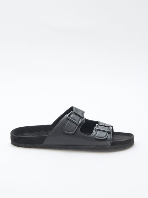 Slippers met dubbele bandjes - Kiabi